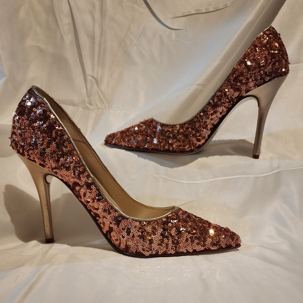 Elegant Sequin Stiletto Heels